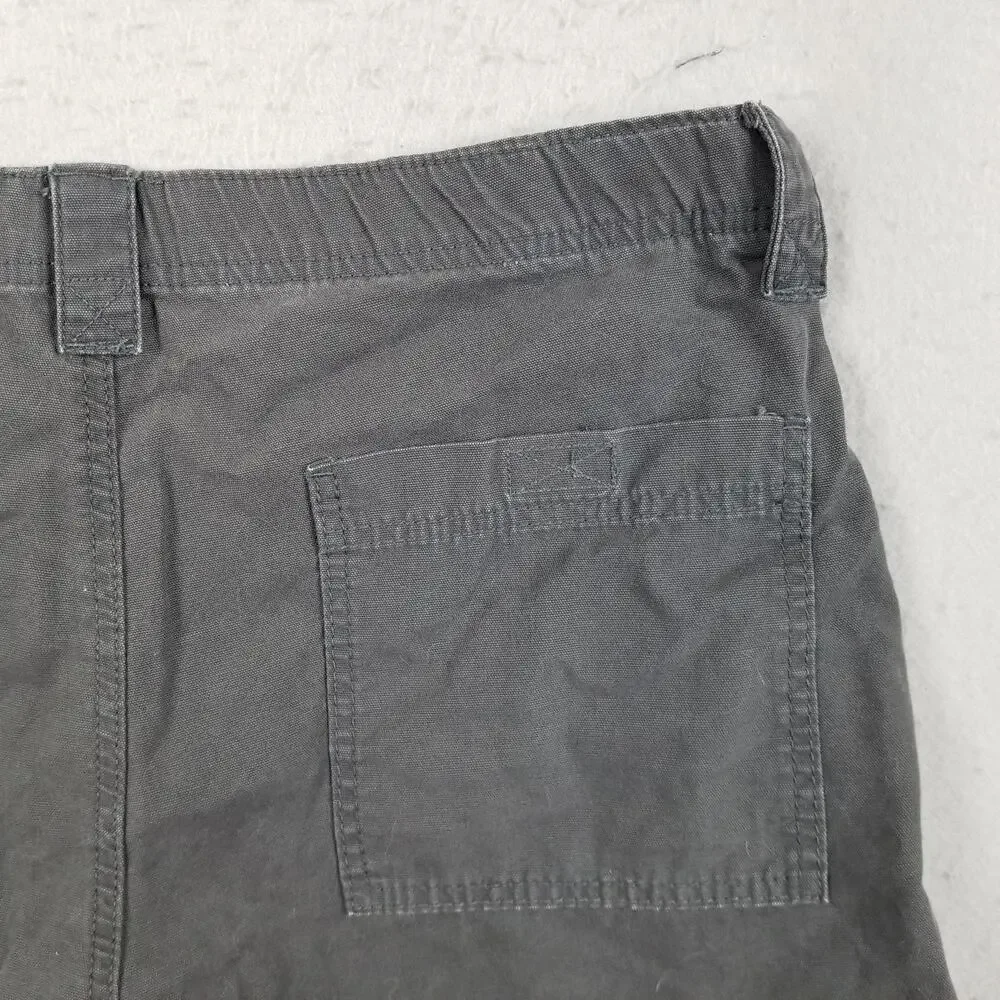 Wrangler Cargo Shorts Mens 36‎ Gray Utility Pockets Outdoor Casual Cotton